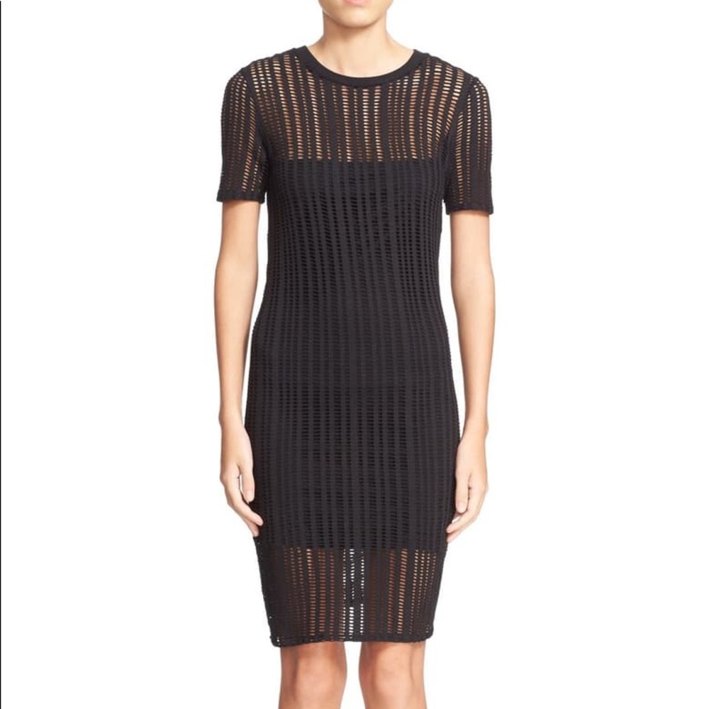 T by Alexander Wang Overlay Sheath Dress